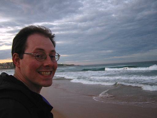Nels at Manly Beach.